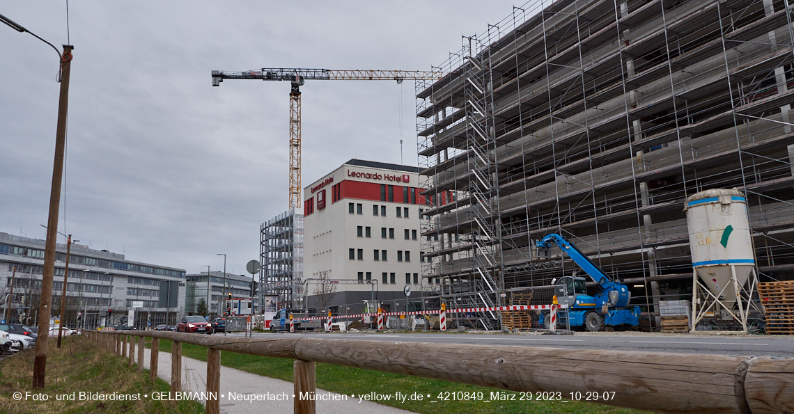 29.03.2023 - Baustelle REVO und Umgebung in Neuperlach